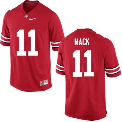 Men's Ohio State Buckeyes #11 Austin Mack Red Nike NCAA College Football Jersey Damping YDD3144WW